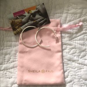 Sheila Fajl Silver Hoope